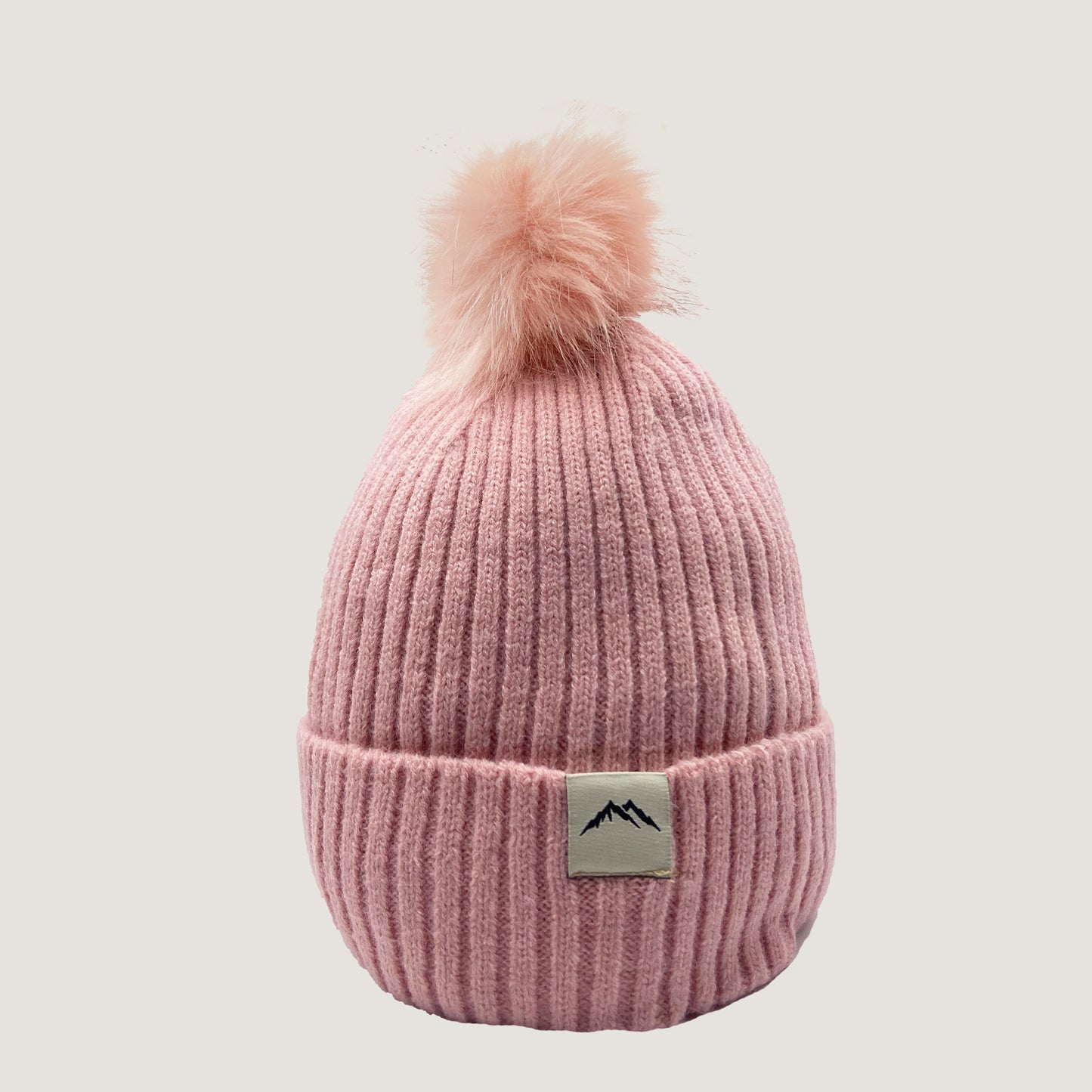 Gorro pompon Rosado