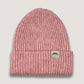 Gorro de lana jaspe rosado